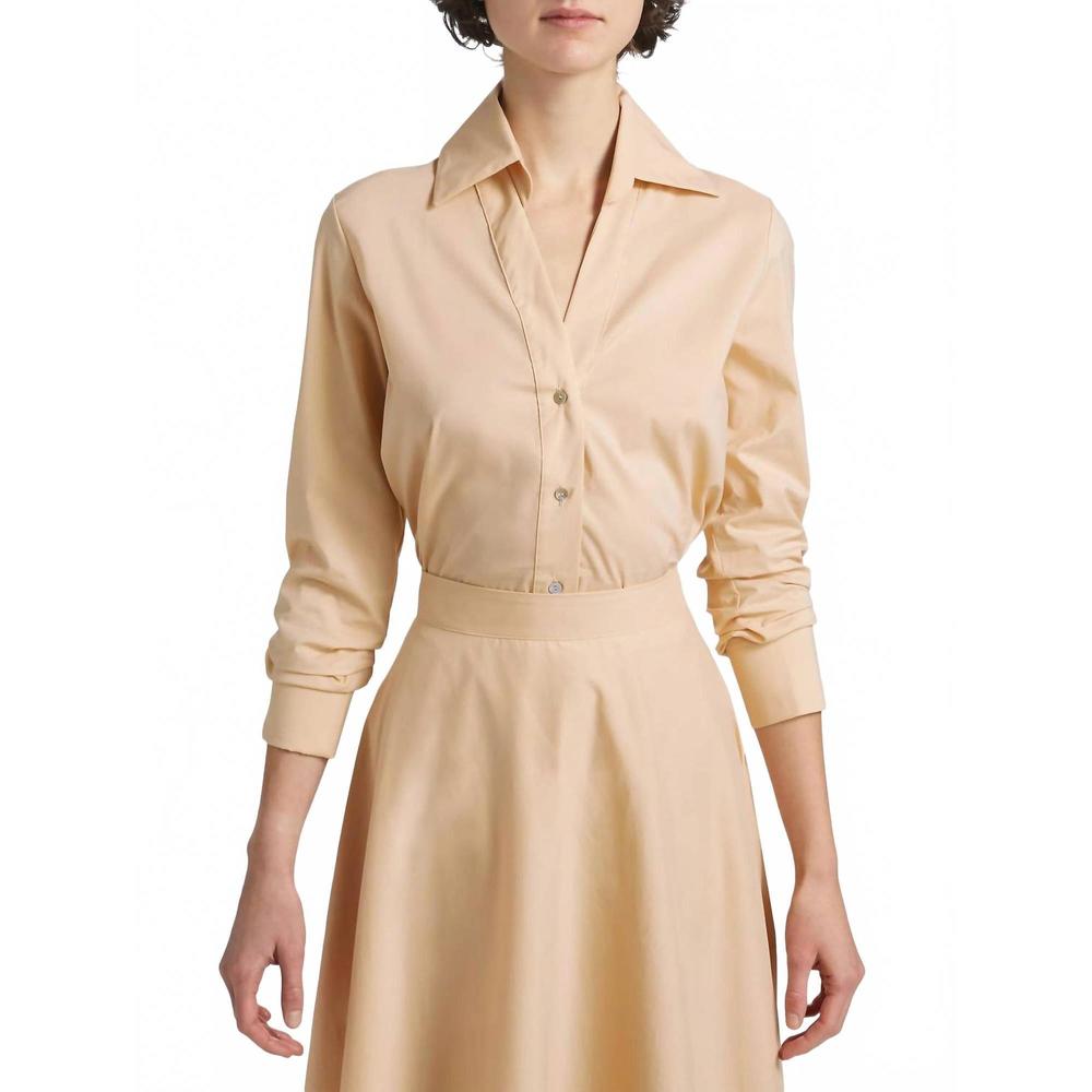 NEW CHIARA BONI atena button-front shirt in beige